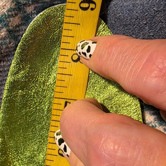 COACH LEATHERWARE (3.5 / 5.5-6   ) Lime Green Leather Lace Up Sneakers - Picture 14 of 16